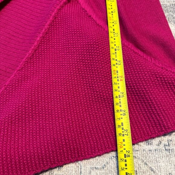 Michael Stars Wool Cashmere Shawl Collar Sleeveless Fuchsia Sweater Size 2 Soft - Picture 8 of 10